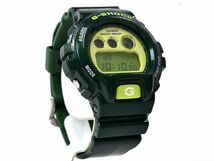 H0489◆動作確認済 CASIO カシオ G-SHOCK ジーショック クレイジーカラーズ 腕時計 クォーツ DW-6900CC デジタル グリーン 緑 メンズ/ D_画像3