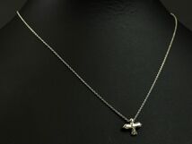 171874◆美品 Tiffany&co ティファニー バードクロス ネックレス ペンダント アクセサリー Sv925 シルバー レディース/ E_画像6