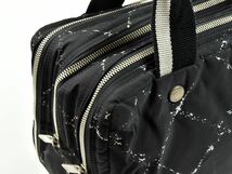 173301◆ CHANEL シャネル 旧トラベルライン ハンドバッグ ミニボストン トートバッグ 6番台 ナイロン ブラック レディース/ B_画像8