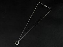 171828〇美品 Tiffany&co ティファニー オープンハート ペンダント ネックレス Sv925 スターリング シルバー アクセサリー/ E_画像2