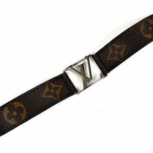 172871□ LOUIS VUITTON ルイ ヴィトン モノグラム ブラスレ ホッケンハイム ブレスレット M6141 ブラウン シルバー レディース/ Eの画像2