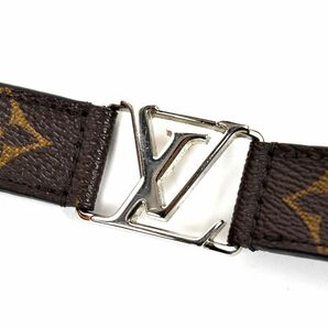 172871□ LOUIS VUITTON ルイ ヴィトン モノグラム ブラスレ ホッケンハイム ブレスレット M6141 ブラウン シルバー レディース/ Eの画像5