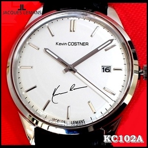 【未使用保管品】ジャックルマン KC102A Kevin Costner クォーツ 腕時計 JACQUES LEMANS