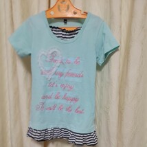 2A【難あり 】子供服 女の子 キッズ 140cm Tシャツ 半袖Tシャツ チュニック カットソー_画像1