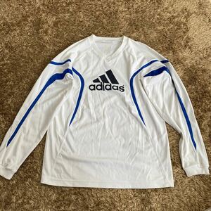 t34 adidas long sleeve sport t shirt size unknown Indonesia made 