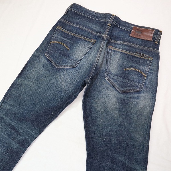 G-STAR RAW ジースターロウ 3301 ストレートデニムパンツ ボタンフライジーンズ メンズ W34 L相当