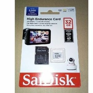 【新品】SanDisk サンディスク 高耐久 microSD 32GB 1枚