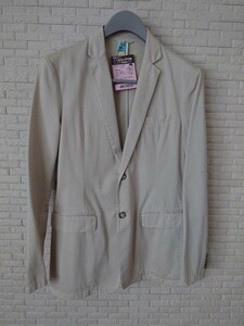 プラダ【PRADA】２つボタンジャケット　USED本物 　汚れあり　サイズ:48(L)