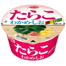 【訳あり】【12食】エースコック　わかめラーメン　たらこ　しお　71g×12個 / 1箱 ラーメン　カップ麺　カップラーメン　即席麺_画像3