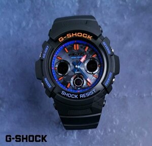 新品CASIOカシオG-SHOCKジーショック腕時計耐衝撃構造ダイバー20気圧防水アナログデジタルアナデジブラックオレンジブループレゼントギフト