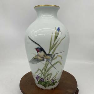 花瓶 FRANKLIN PORCELAIN BASIL EDE フランクリン ポーセリン インテリア 花器 The Meadowland Bird Vase 1980 YO3C11