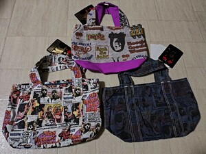 三点セット　タグ付き未使用品　日本製　HYSTERIC GLAMOUR　 ヒステリックグラマー　ミニトート バッグ 　定価:8190×2＋6090円