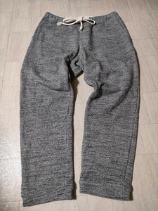 サイズ：L　美品　日本製 定価:16500円　Jackman (ジャックマン) GG Sweat Ankle Pants / GGスウェットアンクルパンツ グレー