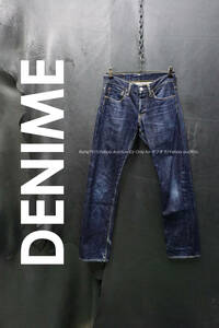 DENIME スリムフィット セルビッジデニム スキニー W27/76cm ドゥニーム 黄耳 ファーストドゥニーム レプリカ 501XX ジーンズ