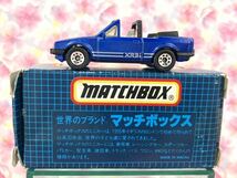 MATCHBOX マッチボックス FORD ESCORT CABRIOLET エスコート　カブリオレ　青色　マカオ製_画像2