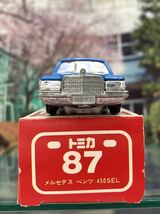 TOMICAトミカ MERCEDES BENZ 450SEL メルセデス　ベンツ　青色　日本製_画像5