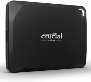 【美品】Crucial X10 Pro 外付け SSD 4TB USB3.2 Gen2対応 最大読込速度2100MB/秒 CT4000X10PROSSD902