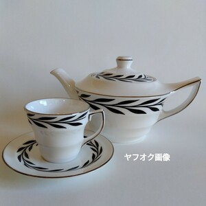 【希少品】WEDGWOOD ウェッジウッド 250周年記念 世界限定400点品 アニュラー ティーポット＆ カップ＆ ソーサー