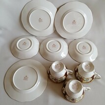 ROYAL ALBERT ロイヤルアルバート レディハミルトン 3客まとめ売り カップ&ソーサー&ケーキ皿 トリオ_画像9