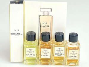 満量　シャネル　CHANEL　No.5・No.19　オードトワレ　4ml×4本　ボトル　ミニ香水／ボディジェル　1.5ml×1本　サンプル品　YMK-720