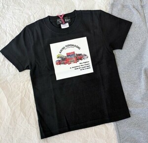 【ブラック/キッズ90】大好評！新品 ファイアーヒーローズTシャツ 消防車 カード付/ 希少 公式車両 プレゼント 男女兼用