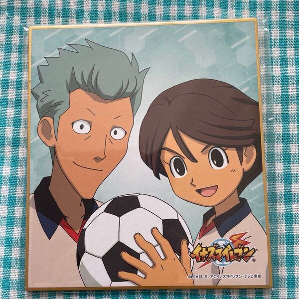 イナズマイレブン イナイレ 土門&一之瀬 ミニ色紙 初期不良あり