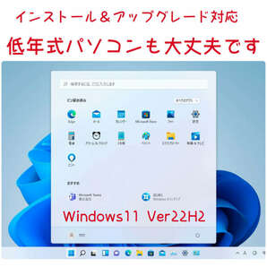 Windows11 Ver22H2 クリーンインストール＆アップグレード両対応DVD 低年式パソコン対応 (64bit日本語版)の画像4