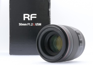 美品 Canon LENS RF50mm F1.2 L USM RFマウント キヤノン 標準 大口径 単焦点レンズ 一眼用 箱付