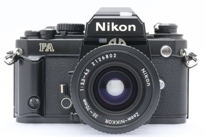 Nikon FA ブラック + Ai-s 35-70mm F3.3-4.5 ニコン 一眼レフ フィルムカメラ ズームレンズ