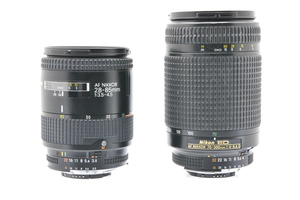 NIKON レンズ2本セット AF NIKKOR 28-85mm F3.5-4.5 + NIKKOR 70-300mm F4-5.6 D ニコン AF一眼用レンズ ■22484