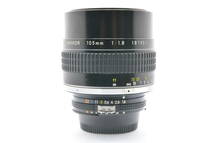 NIKON Ai-S NIKKOR 105mm F1.8 Fマウント ニコン 大口径 中望遠単焦点レンズ MF一眼レフ用 交換レンズ ■22933_画像7