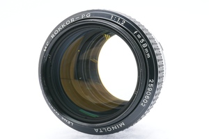 MINOLTA MC ROKKOR-PG 58mm F1.2 SR/MDマウント ミノルタ MF一眼用レンズ