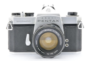 PENTAX SPOTMATIC シルバー + Super-Takumar 55mm F1.8 ペンタックス MF一眼レフ レンズ