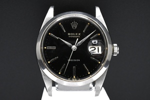  Junk ROLEX OYSTERDATE Ref:6694 Rolex oyster Date black diamond ru hand winding 1964 year made #23418