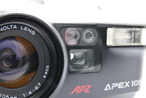 MINOLTA APZ APEX 105/ ZOOM 35-105mm F4-6.7 ミノルタ コンパクトフィルムカメラ ジャンク_画像9