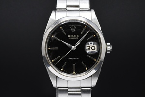 ジャンク ROLEX OYSTERDATE Ref：6694 ロレックス オイスターデイト ブラックダイヤル 手巻き 1964年製 ■23418