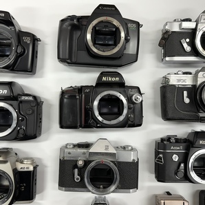 [同梱不可]【24点】Nikon Canon PENTAX 他 フィルムカメラ ボディ ジャンク品 部品取り用 まとめ売り■23279の画像5