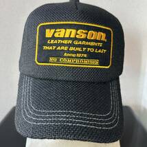 新作　VANSON　メッシュキャップ　ブラック　2024　春夏モデル　VS24705S　新品未使用　送料無料　バンソン　バンソンレザーズ　帽子　_画像5