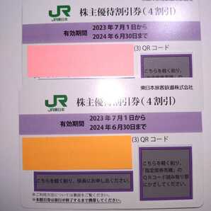 迅速発送 JR東日本 株主優待割引券（1枚で片道4割引）４枚セット（有効期限2023年7月1日~2024年6月30日)の画像2