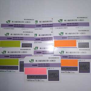 番号通知可 JR東日本 株主優待割引券（1枚片道4割引き）10枚セット（有効期限2023年7月1日~2024年6月30日)