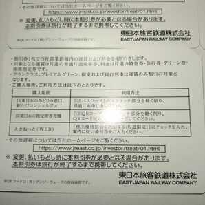 発送迅速 JR東日本 株主優待割引券（1枚で片道4割引き）４枚セット（有効期限2023年7月1日~2024年6月30日)の画像4