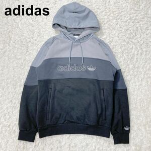 adidas アディダス パーカー スウェット 異素材 M メンズ B22427-88