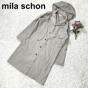 ミラショーン mila schon レインコート ナイロンジャケットM L カッパ レディース B32418-107