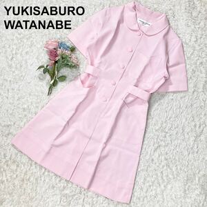  unused YUKISABURO WATANABE/ Watanabe snow Saburou nurse uniform nursing . One-piece Logo go in circle button pretty lady's 9 number M B32418-122