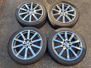 【美品】 無限 MUGEN NR-10 18×7.5J +55 5H114.3 ヨコハマ デシベル 225/45R18　シビック ヴェゼル オデッセイ アコード ステップワゴン