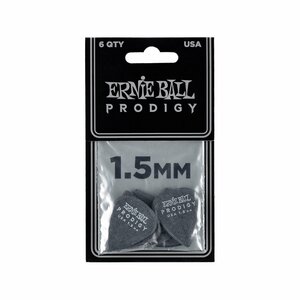  бесплатная доставка outlet специальная цена ERNIEBALL Ernie Ball высококлассный Pro .... pick Prodigy Picks Black Standard 1.5mm 6 шт. комплект #9199