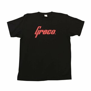 送料無料 新品 Greco Classic Logo T-Shirt, Extra Large グレコ 半袖 Tシャツ メンズ XLサイズ 黒 ブラック Black コットン100% ロックT