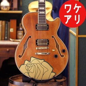 訳あり 特価 新品 D'Angelico ディアンジェリコ エレキギター Premier Grateful Dead SS Satin Walnut Custom Artwork ケース付 セミアコ