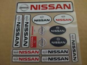 【送料無料】NISSAN(日産) ステッカー 横12.3cm×縦13cm ⑥　