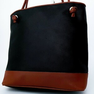 1円〜■極美品■BOTTEGA VENETA ボッテガ トートバッグ ショルダー ビジネス 大容量 A4 レディース メンズ レザー バイカラー ブラック 黒